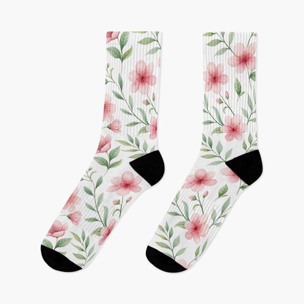 Item preview, Petal Wash – Soft Blooms & Watercolor Leaves designed and sold by PatternFlux.