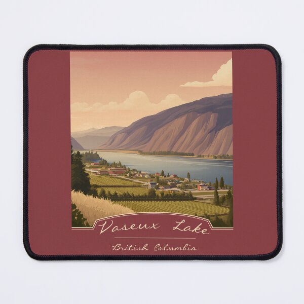 Item preview, Vaseux Lake British Columbia Canada Art Okanagan Valley Vineyard Landscape Scenic BC Lake Canada designed and sold by meganohm.