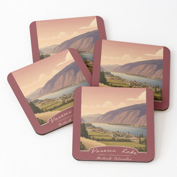 Item preview, Vaseux Lake British Columbia Canada Art Okanagan Valley Vineyard Landscape Scenic BC Lake Canada designed and sold by meganohm.