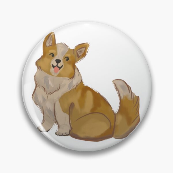 Item preview, Fluffy Corgi Just Chilling designed and sold by arrowofthyme.