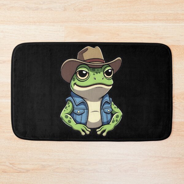 Artikelvorschau, Cowboy-Frosch in Jeansweste entworfen und verkauft von Clauxel.