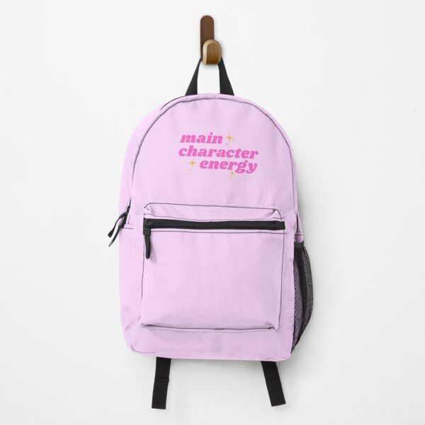 Item preview, main character energy - pink aesthetic relatable bookish quote designed and sold by theliteraryedit.