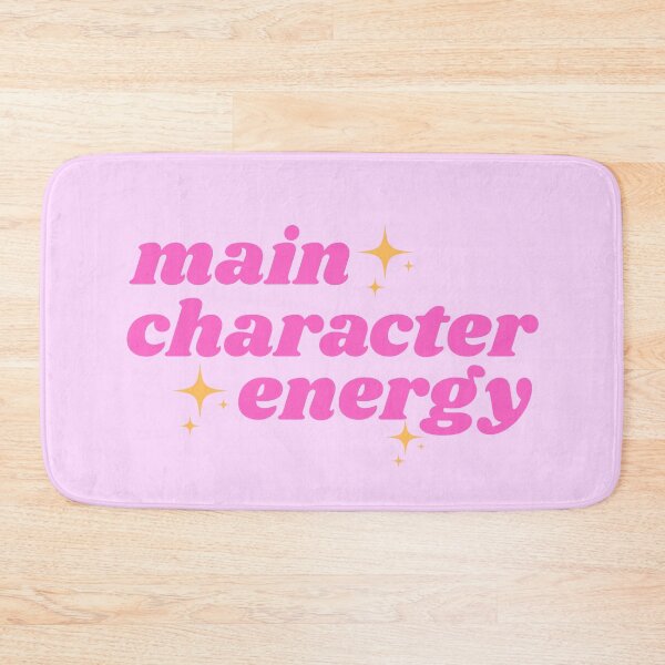 Item preview, main character energy - pink aesthetic relatable bookish quote designed and sold by theliteraryedit.