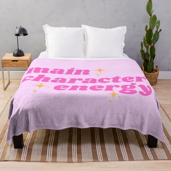 Item preview, main character energy - pink aesthetic relatable bookish quote designed and sold by theliteraryedit.