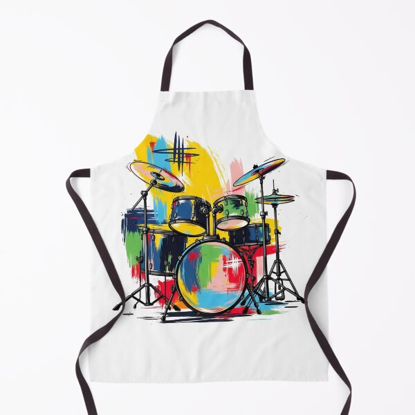 Item preview, Abstract Drum Set Illustration designed and sold by Timegraf.
