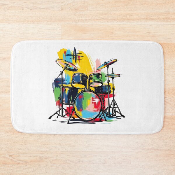 Item preview, Abstract Drum Set Illustration designed and sold by Timegraf.