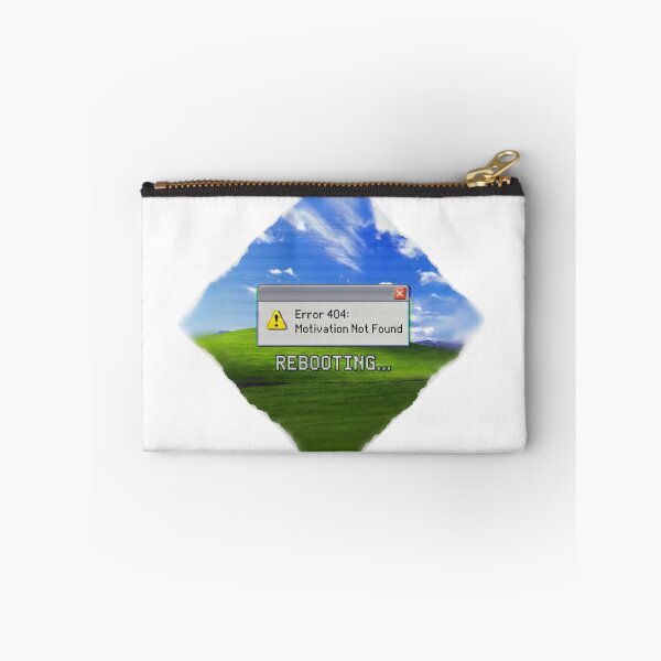 Item preview, Motivation Not Found XP Error | Webcore Y2K Retro Tech Humor designed and sold by rockyRG.