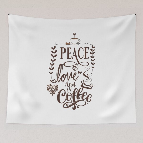 Item preview, Peace, Love & Coffee designed and sold by DesignDaNanda.