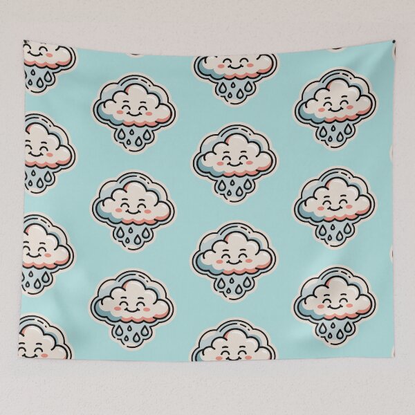 Item preview, Happy pink rainy cloud designed and sold by XXVSHIRT.