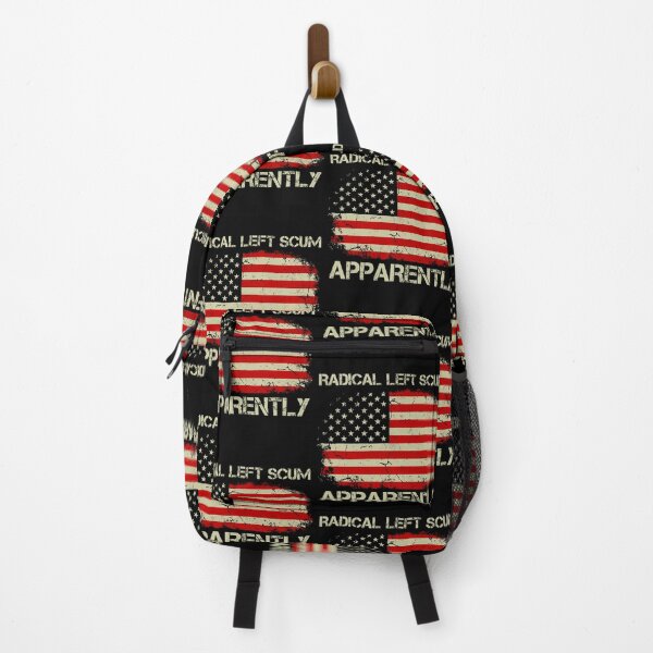 Item preview, Radical Left Scum Apparently America Flag Political Statement designed and sold by jakaun.