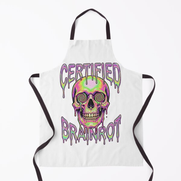 Item preview, Certified Brainrot Melting Skull Psychedelic Art Tee designed and sold by rockyRG.