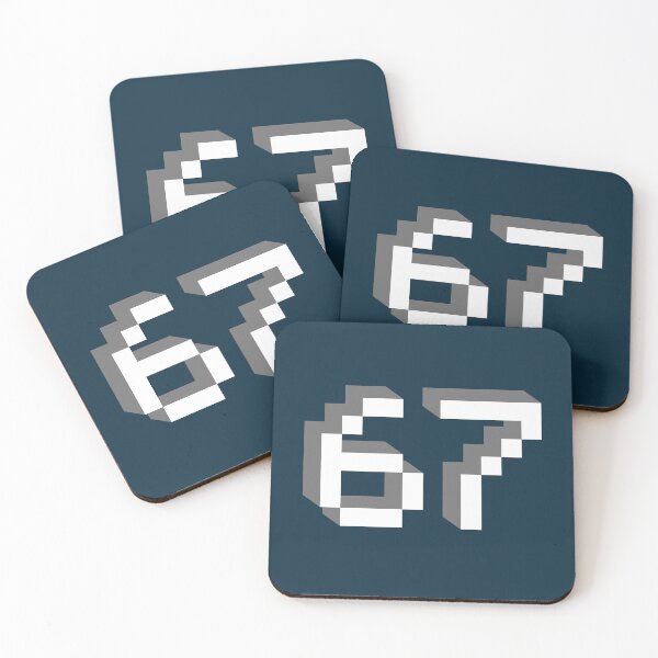 Item preview, Six Seven 67 Pixel Meme designed and sold by NosandEdgy.