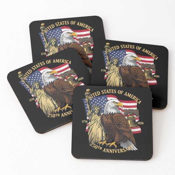 Item preview, 250 Years 1776-2026 250th Birthday Eagle Liberty Bell USA Flag designed and sold by jakaun.