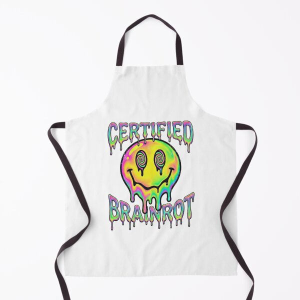 Item preview, Certified Brainrot Melting Smiley Psychedelic Gen Z Tee designed and sold by rockyRG.