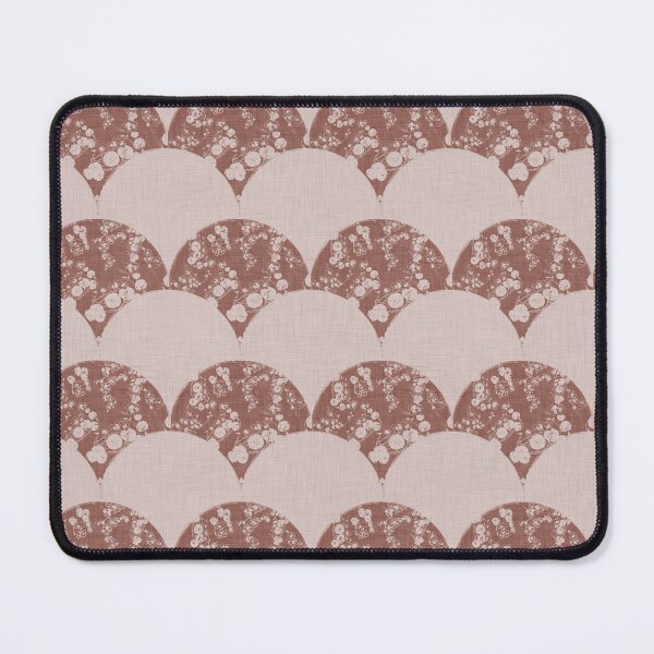 Item preview, Vintage Floral Nasturtium Vine Nouveau Deco Fan - Mocha Mousse  designed and sold by LoveAlways-AEP.