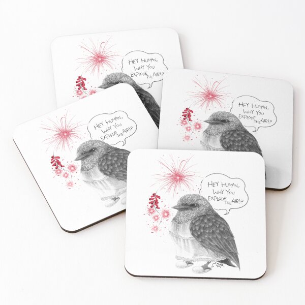 Item preview, FRIGHTENED BIRD designed and sold by Milk DoNg.