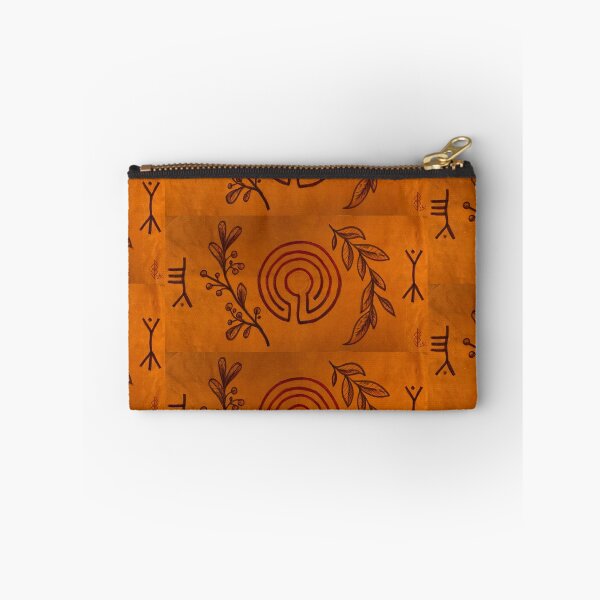 Item preview, labyrinth painting on suede designed and sold by The Chaotic Gingers.