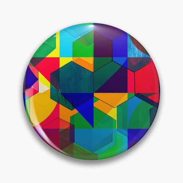 Item preview, Hex Square Tile – Geometric Color Pattern designed and sold by NizuCaCi.