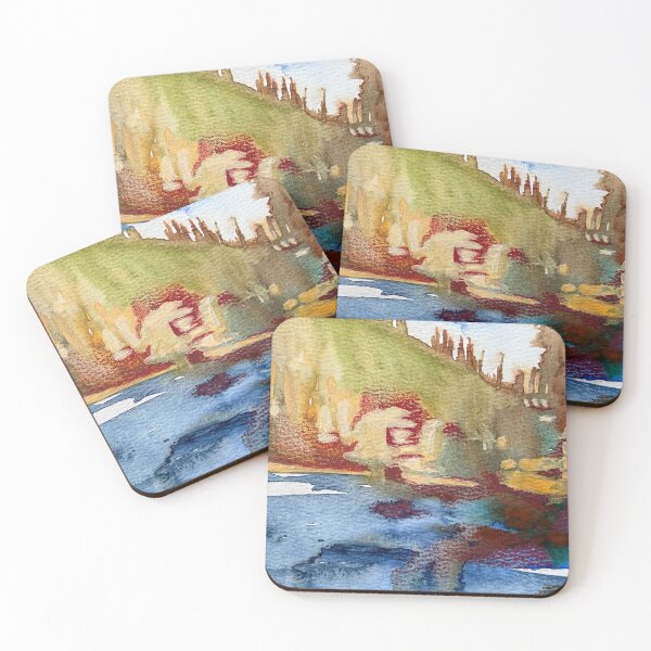 Item preview, Cabin Lake Abstract designed and sold by joelkeyart.
