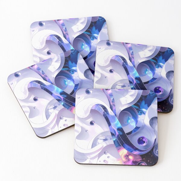 Item preview, Space Wave – Cosmic Fluid Abstract designed and sold by NizuCaCi.