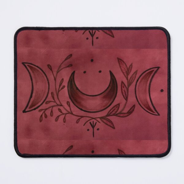 Item preview, triple moon on suede designed and sold by The Chaotic Gingers.