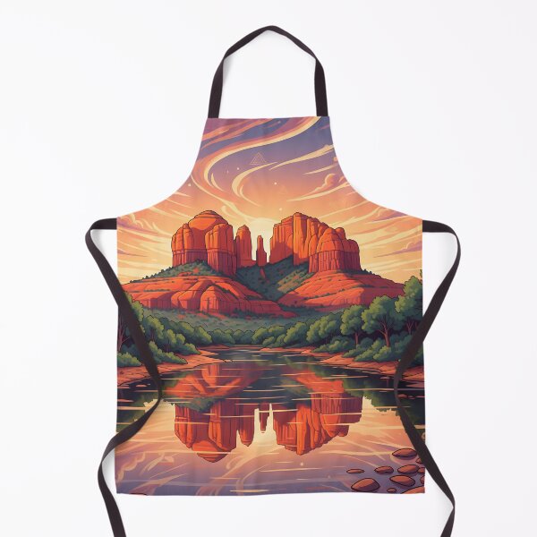 Item preview, Sedona Sunset Cathedral Rock Reflection designed and sold by DrawHandArt.