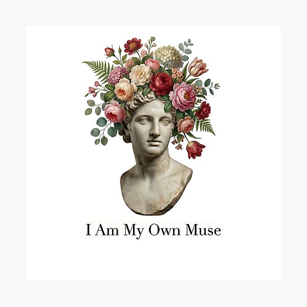Item preview, I Am My Own Muse Light Academia Aesthetic T-Shirt designed and sold by rockyRG.