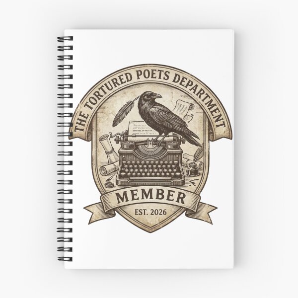 Item preview, The Tortured Poets Department Dark Academia Raven Typewriter designed and sold by rockyRG.