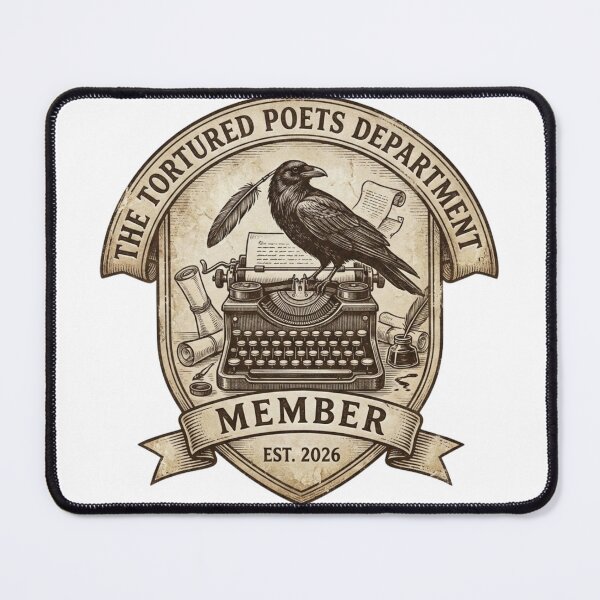 Item preview, The Tortured Poets Department Dark Academia Raven Typewriter designed and sold by rockyRG.