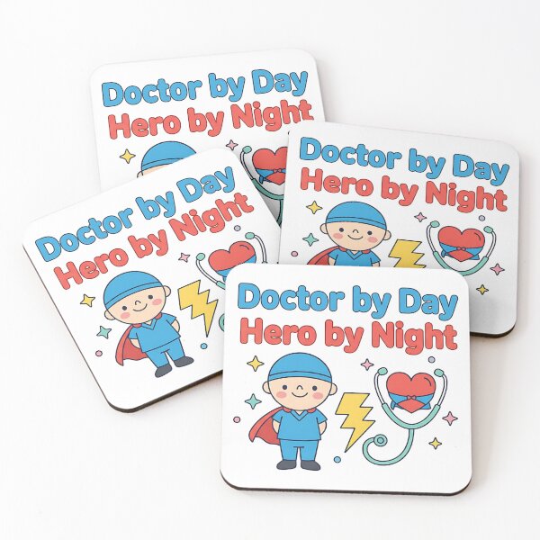 Item preview, Doctor by Day, Hero by Night – Cute & Funny Doctor T-Shirt designed and sold by Muzgle.