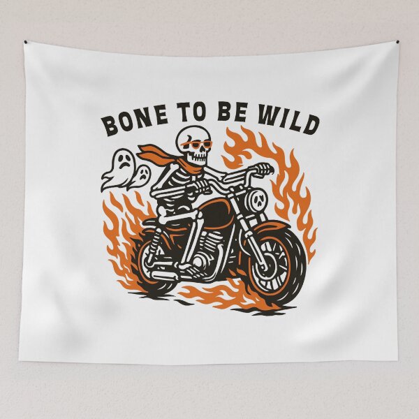 Item preview, Bone To Be Wild Skeleton Rider  designed and sold by thalloathiew.