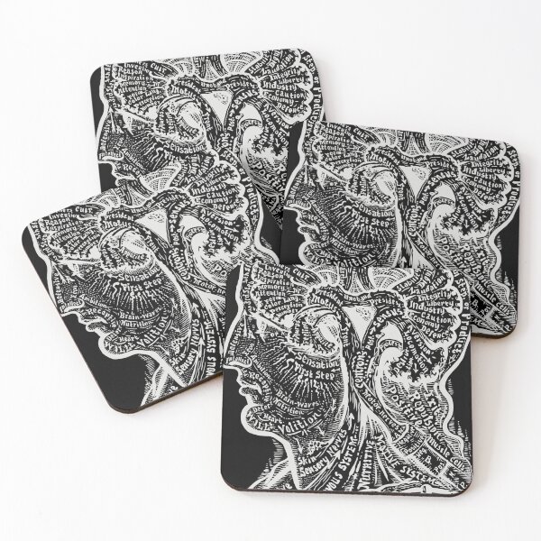 Item preview, 1860’s Brain map designed and sold by TidalTattoo.