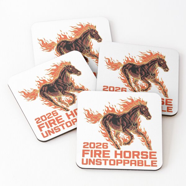 Item preview, 2026 Fire Horse Unstoppable Vintage Woodcut Zodiac Art designed and sold by rockyRG.