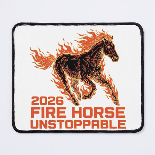 Item preview, 2026 Fire Horse Unstoppable Vintage Woodcut Zodiac Art designed and sold by rockyRG.