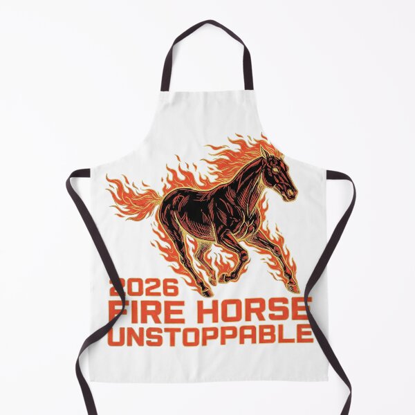 Item preview, 2026 Fire Horse Unstoppable Vintage Woodcut Zodiac Art designed and sold by rockyRG.