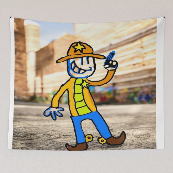 Item preview, cowboy cartoon designed and sold by pksart1.