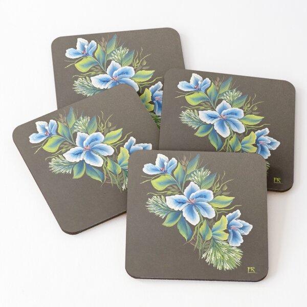 Item preview, Blue Magnolia Flowers designed and sold by Frances Rodriguez.