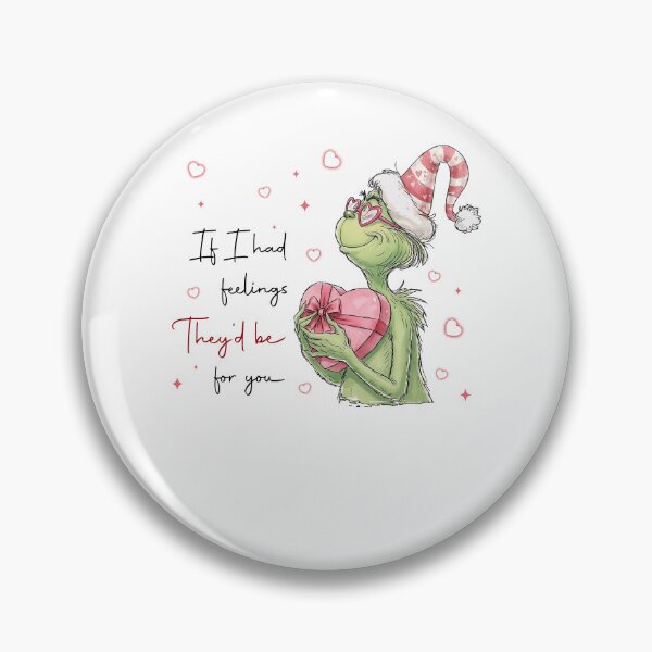 Item preview, If I Had Feelings They'd Be For You Funny Green Monster Valentine designed and sold by pansak.