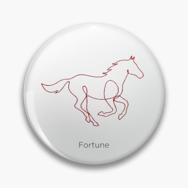 Item preview, Fortune Gallop Minimalist Horse Line Art - Terracotta Red designed and sold by rockyRG.
