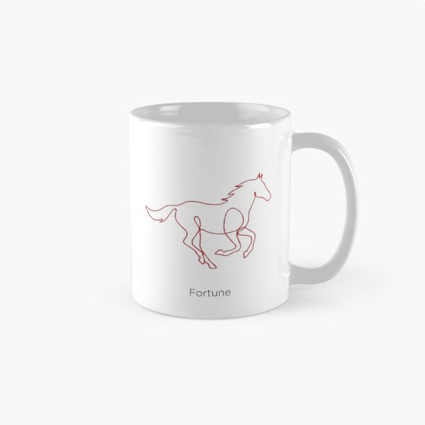 Item preview, Fortune Gallop Minimalist Horse Line Art - Terracotta Red designed and sold by rockyRG.