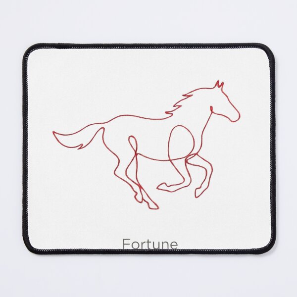 Item preview, Fortune Gallop Minimalist Horse Line Art - Terracotta Red designed and sold by rockyRG.