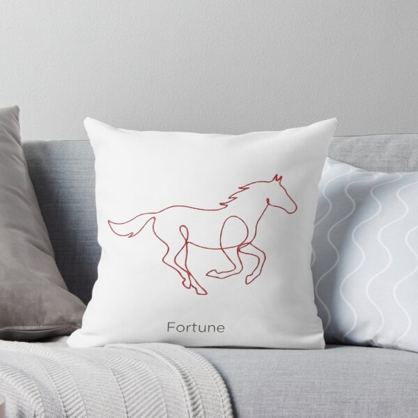 Item preview, Fortune Gallop Minimalist Horse Line Art - Terracotta Red designed and sold by rockyRG.