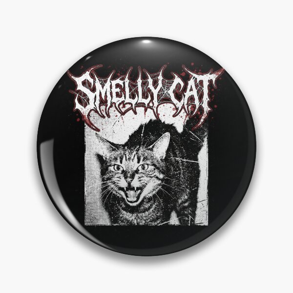 Item preview, Smelly Cat Metal Tour Friends (White Background) designed and sold by Screen Lore.