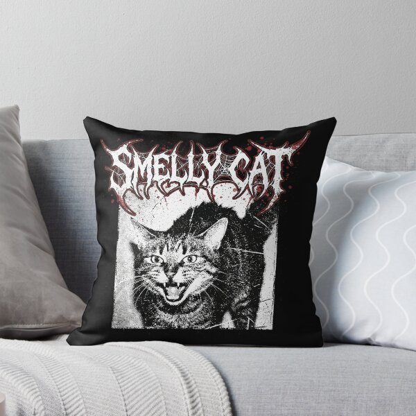 Item preview, Smelly Cat Metal Tour Friends (White Background) designed and sold by Screen Lore.