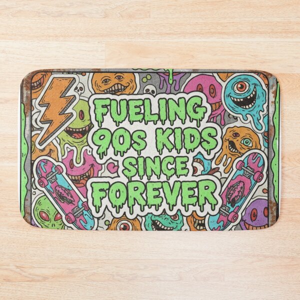 Item preview, Fueling 90s Kids Since Forever – Retro Sticker-Bombed Lunchbox designed and sold by unthinkabletees.