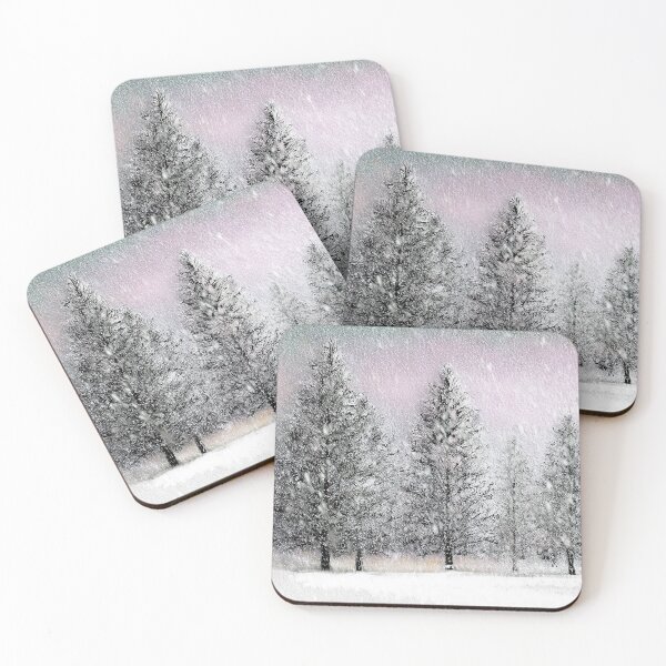 Item preview, Silent Winter Trees in Falling Snow designed and sold by littrellart.