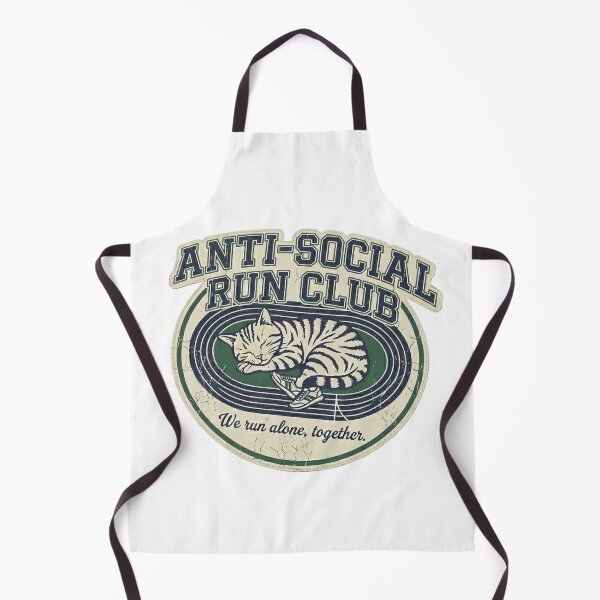 Item preview, Anti-Social Run Club Cat | Vintage Retro Introvert Sleeping Tabby designed and sold by rockyRG.
