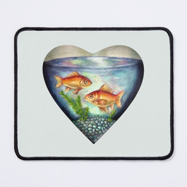 Item preview, Heart of Gold(fish) designed and sold by EllaCrowellArt.