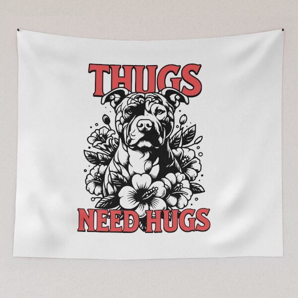 Item preview, Thugs Need Hugs designed and sold by Not So Darling.
