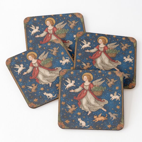Item preview, Saint Gertrude of Nivelles with cats. designed and sold by Natalia-Vlad.